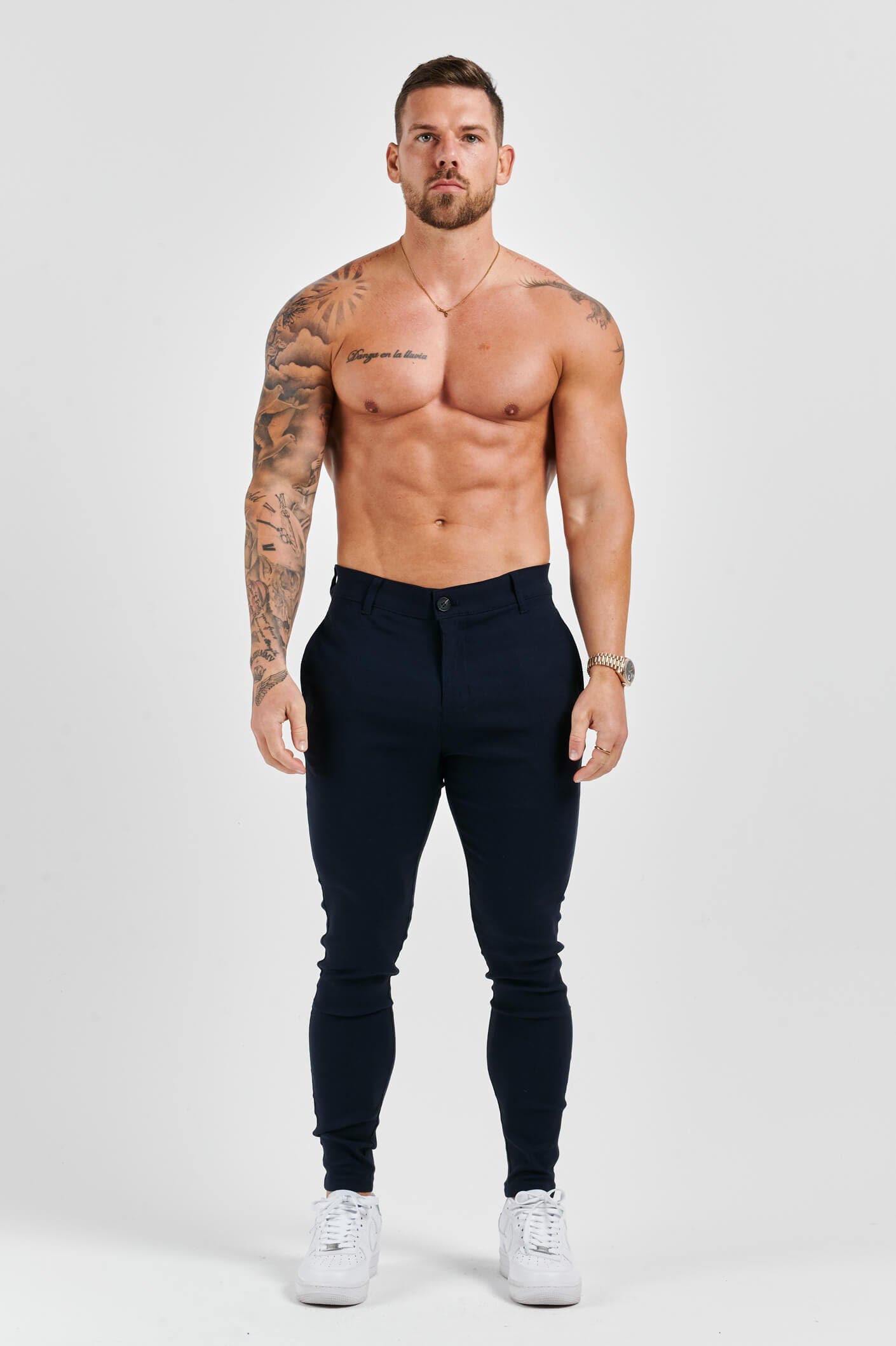 PANTALON CONFORT STRETCH - MARINE