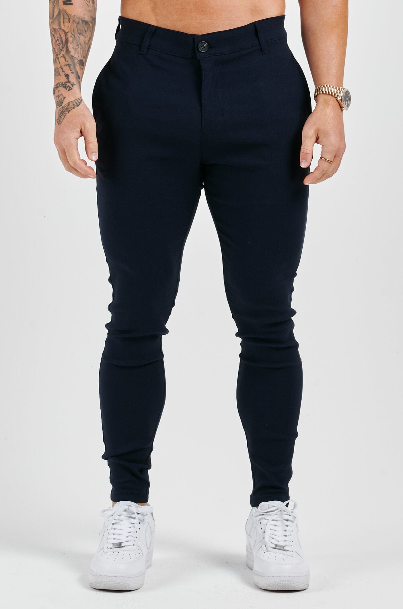 PANTALON CONFORT STRETCH - MARINE