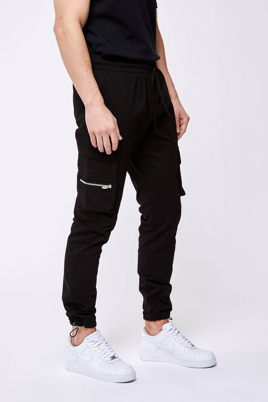 UTILITY CARGO PANTS - BLACK