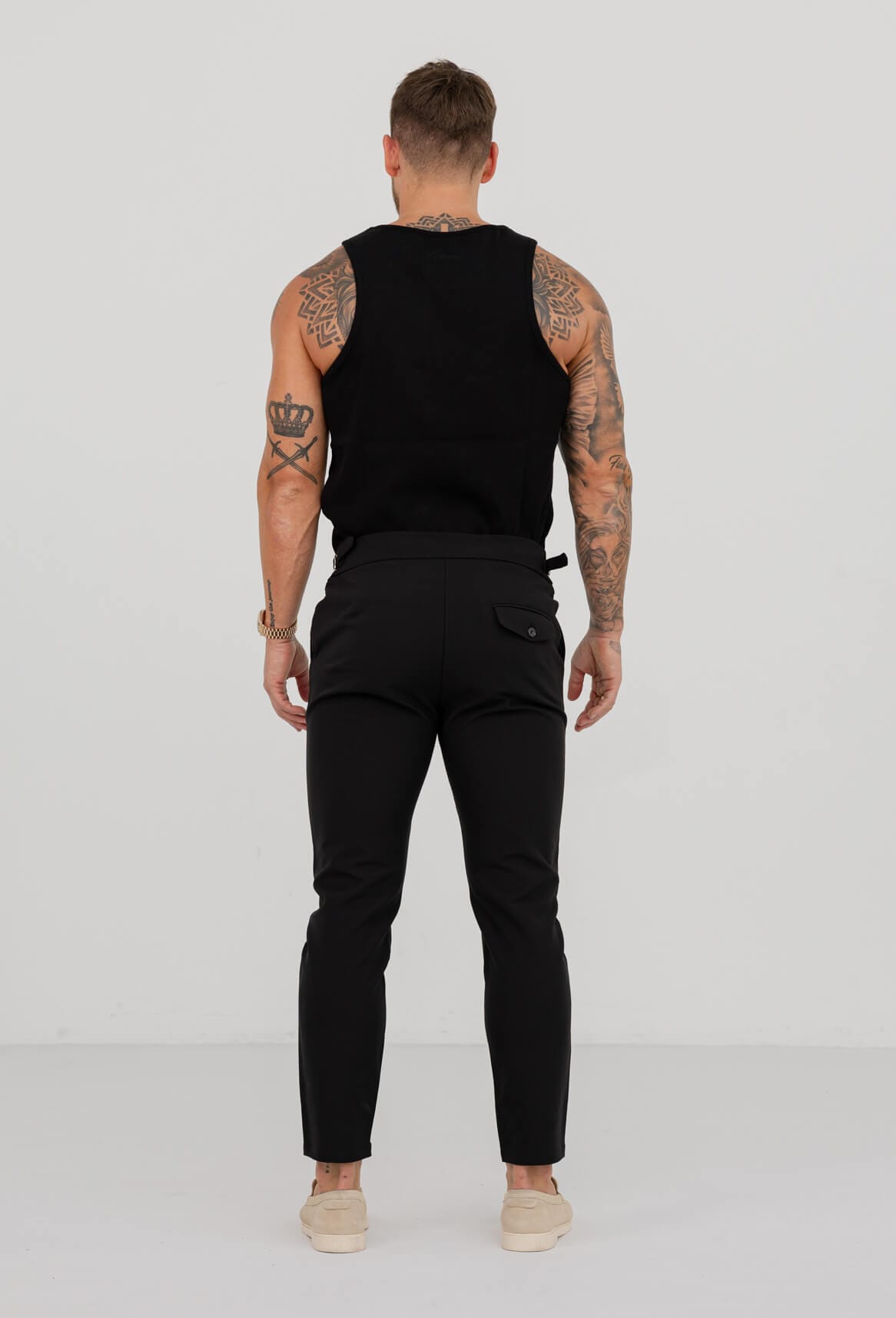 RIBBED VEST - BLACK